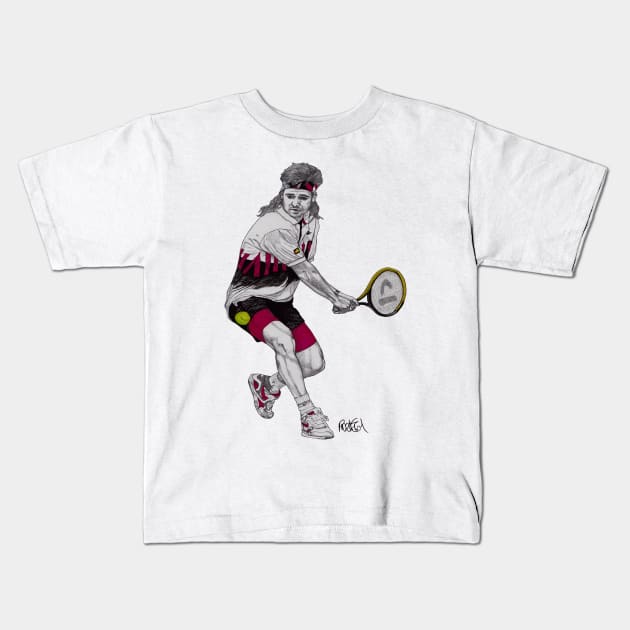 Andre agassi tennis shirt top